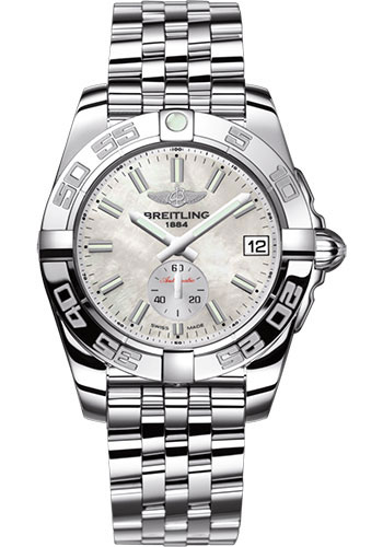 Breitling Galactic 36 Automatic Watch - Steel - Mother-Of-Pearl Dial - Steel Bracelet
