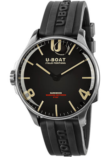 U-Boat Darkmoon 44mm Black SS Watch