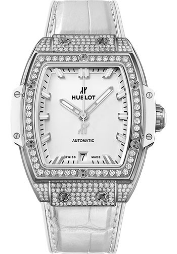 Hublot Spirit Of Big Bang Titanium White Diamonds Watch - 39 mm - White Dial