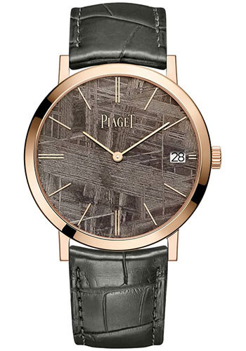 Piaget Altiplano Watch - Rose Gold Case - Gray Dial - Gray Strap Novelty Limited Series