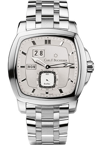 Carl F. Bucherer Patravi EvoTec DayDate Watch - Steel Case - Rhodium Dial