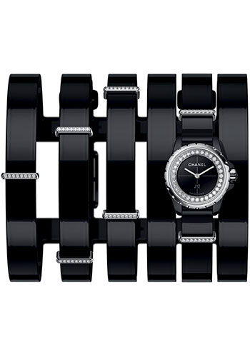 Chanel J12·XS Quartz Watch - 19mm Black Ceramic And Steel Case - Black Dial