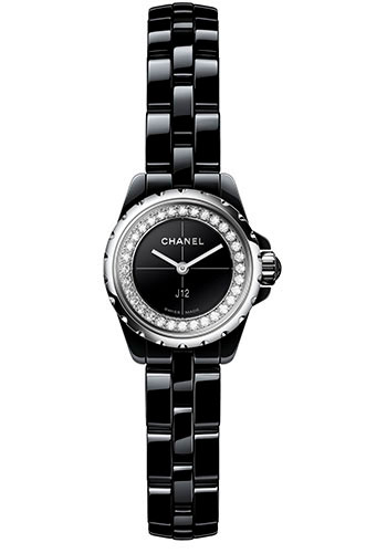 Chanel J12∙XS Quartz Watch - 19mm Black Ceramic And Steel Case - Black Dial - Black Ceramic Bracelet