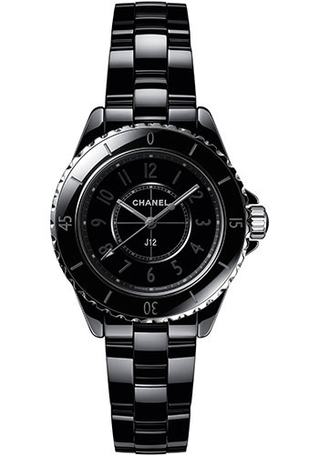 Chanel J12 Phantom Quartz Watch - 33mm Black Ceramic And Steel Case - Black Dial - Black Ceramic Bracelet